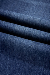 Sail Blue Mineral Wash Raw Hem High Waist Flared Jeans