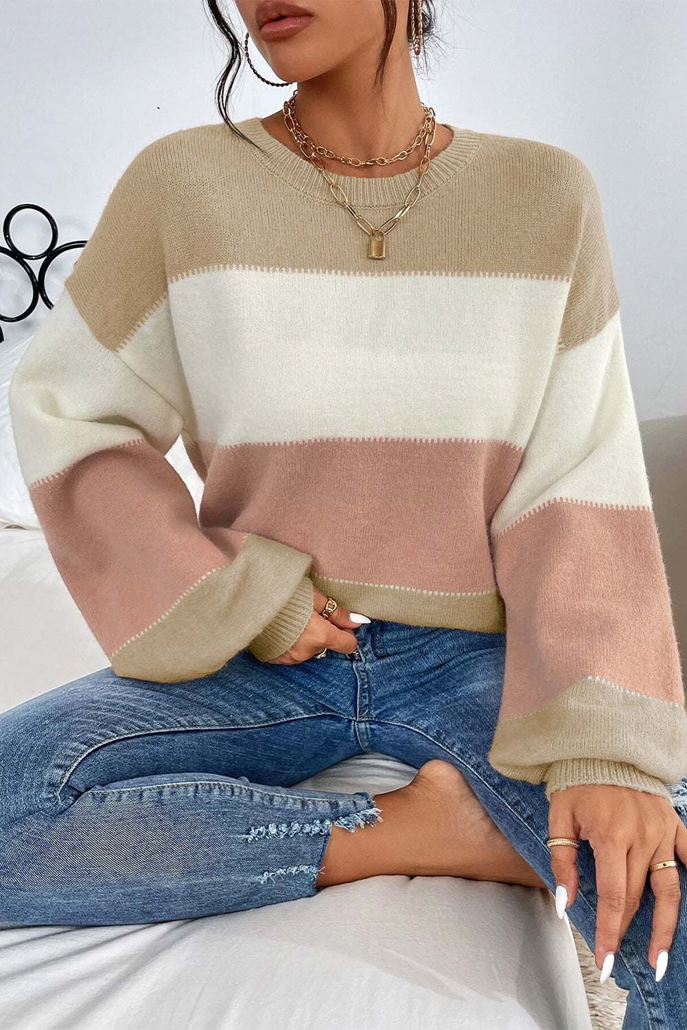Sleeve Drop Shoulder Sweater