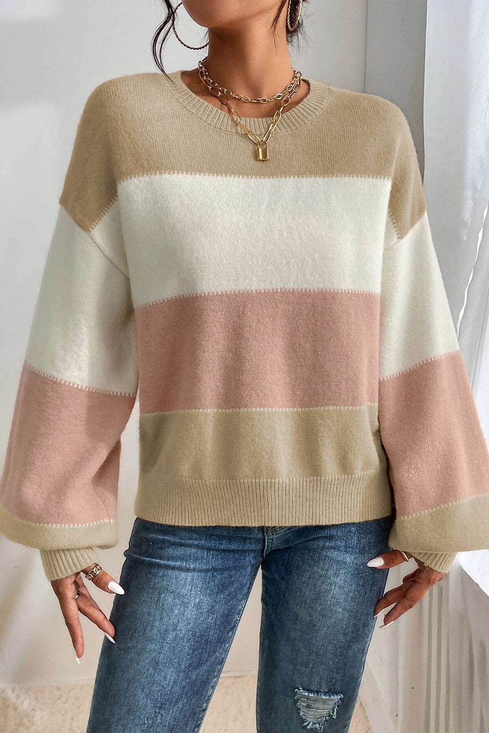 Sleeve Drop Shoulder Sweater