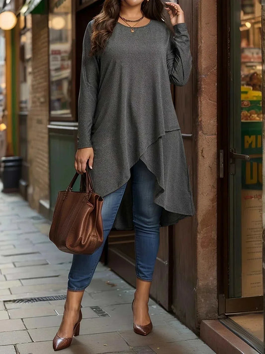 Plus Size Solid T-shirt