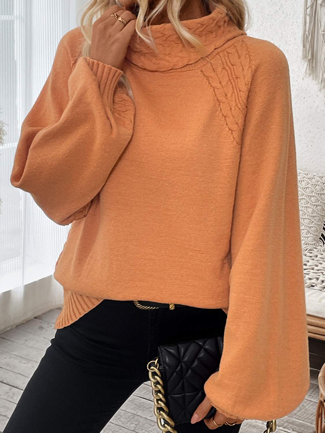 Cable Knit Turtleneck