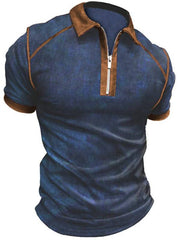 Zipper Polo Shirt