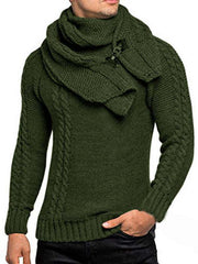 Men fashionable scarf pullover