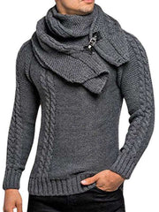 Men fashionable scarf pullover