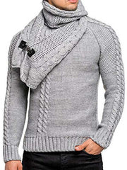 Men fashionable scarf pullover