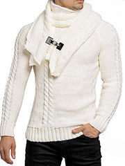 Men fashionable scarf pullover
