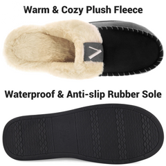 Men'S Scuff Slippers Memory Foam Slip on Shoes Moccasin Style House Shoes Indoor Outdoor