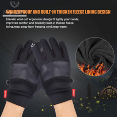 Winter Gloves for Men and Women Waterproof Thermal Gloves for Cold Weather, Running, Cycling, Hiking, Driving…