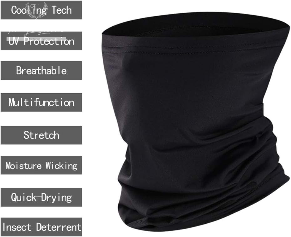 Cooling Balaclavas Neck Gaiter Tube Headwear UV Protection Face Cover Scarf Bandana for Men Women