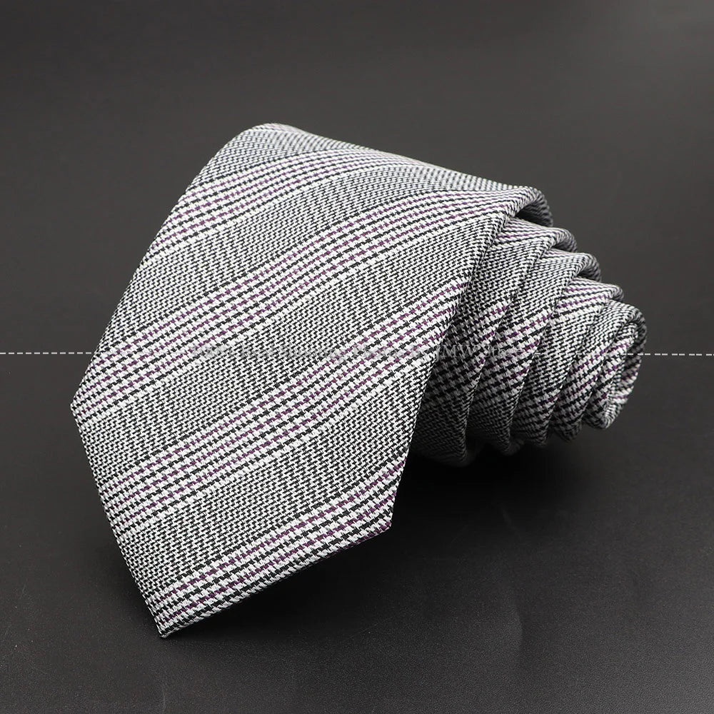 New Design Wedding Men Tie Grey Solid Striped Paisley Flower Neckties Men Business Dropshipping Groom Collar Accessories Gift