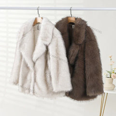 Coat Neo Mint 2024 Winter Women Thick Warm Outer Fluffy Faux  Jacket