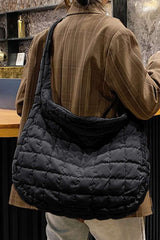 Zipper Large Shoulder Bag