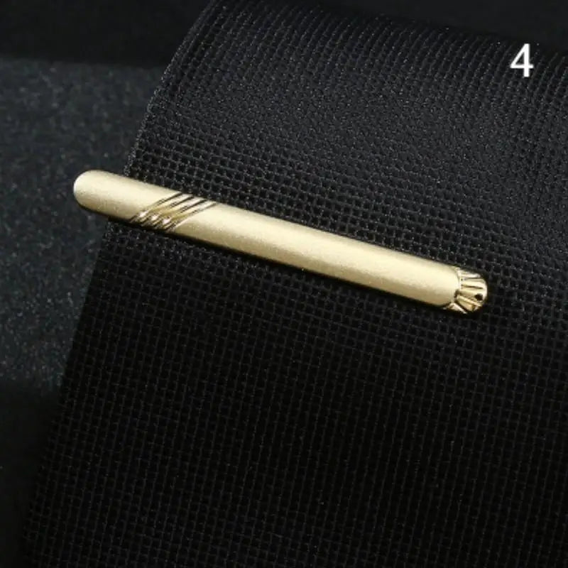 Metal Tie Clips Men's Necktie Dress Shirts Tie Pin For Wedding Ceremony Bar Gold Tie Clasp Man Business Necktie Accessories