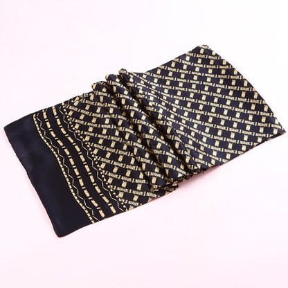 Double Silk Crepe Satin Scarf