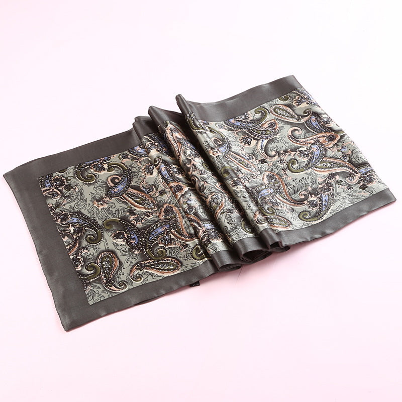 Double Silk Crepe Satin Scarf
