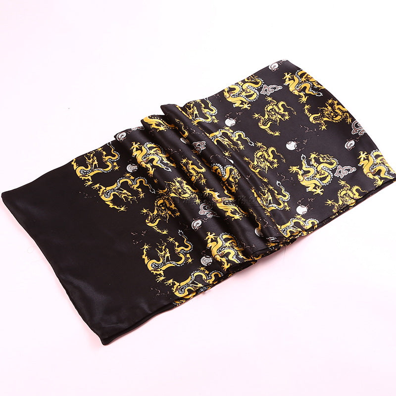 Double Silk Crepe Satin Scarf