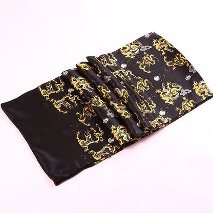 Double Silk Crepe Satin Scarf