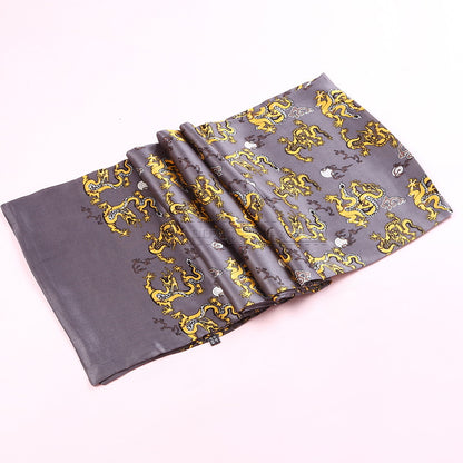 Double Silk Crepe Satin Scarf