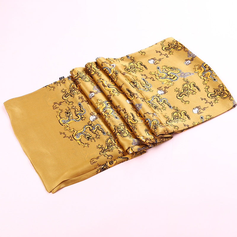Double Silk Crepe Satin Scarf