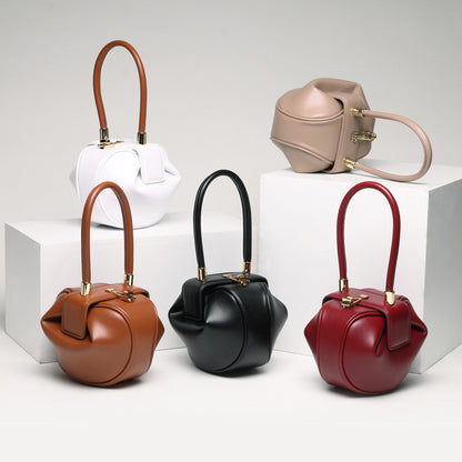 Leather Dumplings Handbag