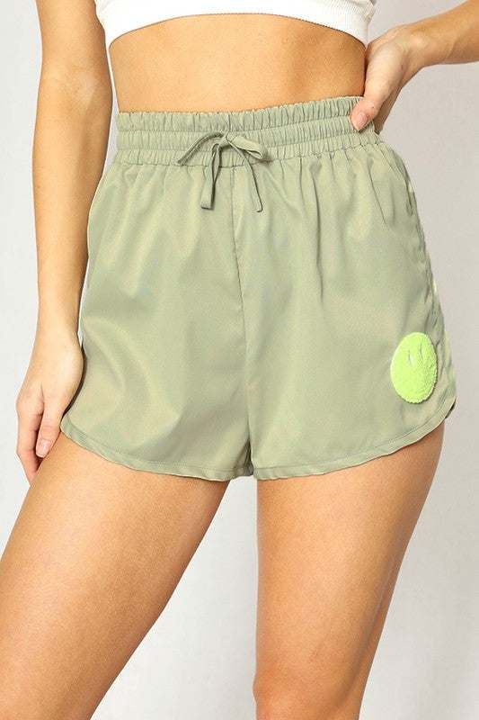 smiley-nylon-shorts