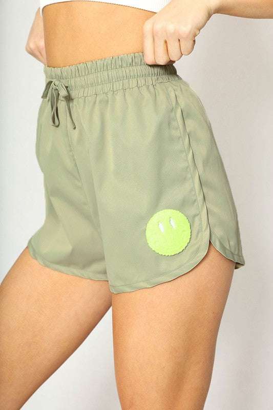 smiley-nylon-shorts