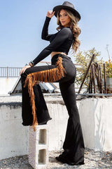 Black Bell Bottom Jean