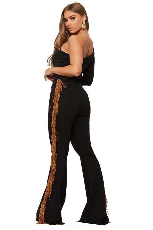 Black Bell Bottom Jean