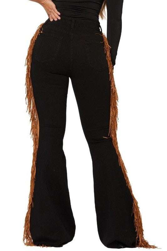 Black Bell Bottom Jean