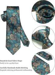 100% Silk Necktie Paisley