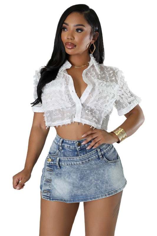 DENIM SHORT