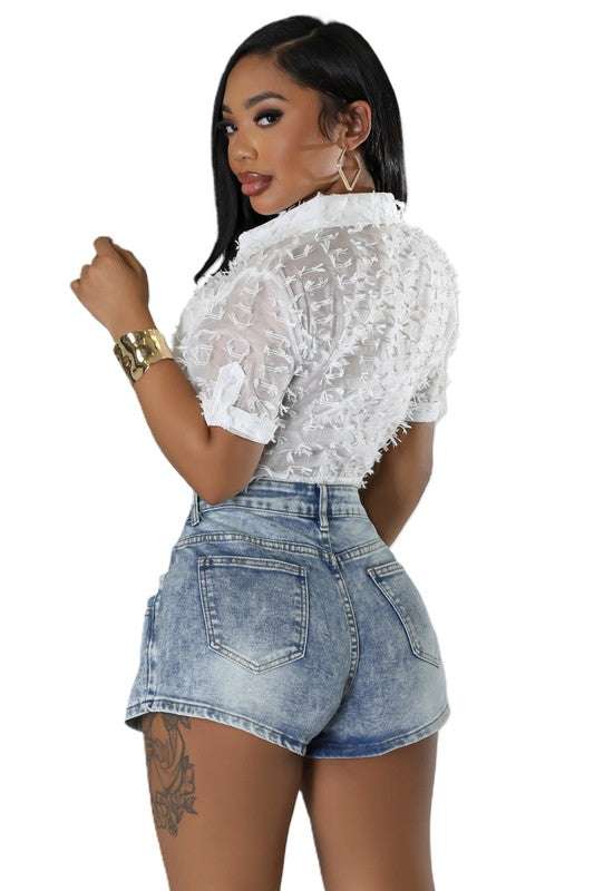 DENIM SHORT