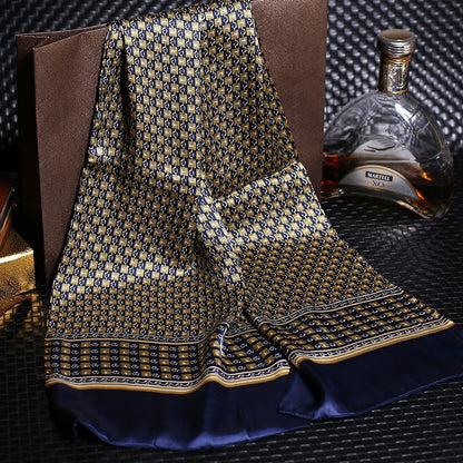 Double Silk Crepe Satin Scarf