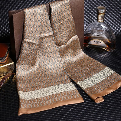 Double Silk Crepe Satin Scarf