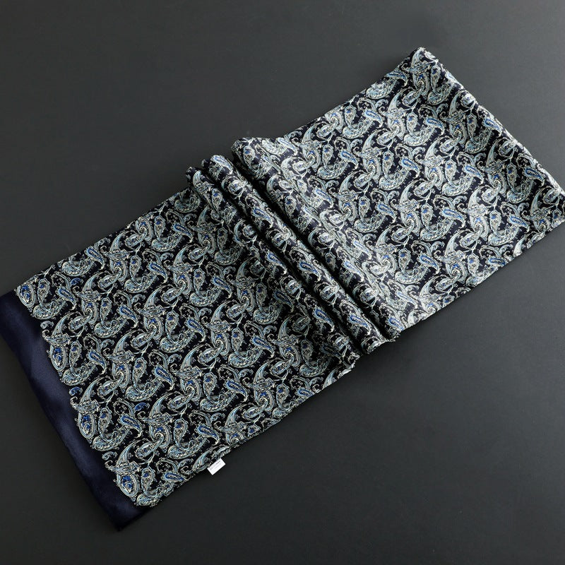 Double Silk Crepe Satin Scarf