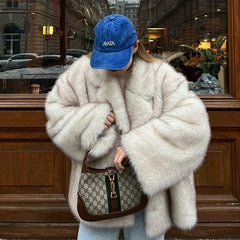 Coat Neo Mint 2024 Winter Women Thick Warm Outer Fluffy Faux  Jacket
