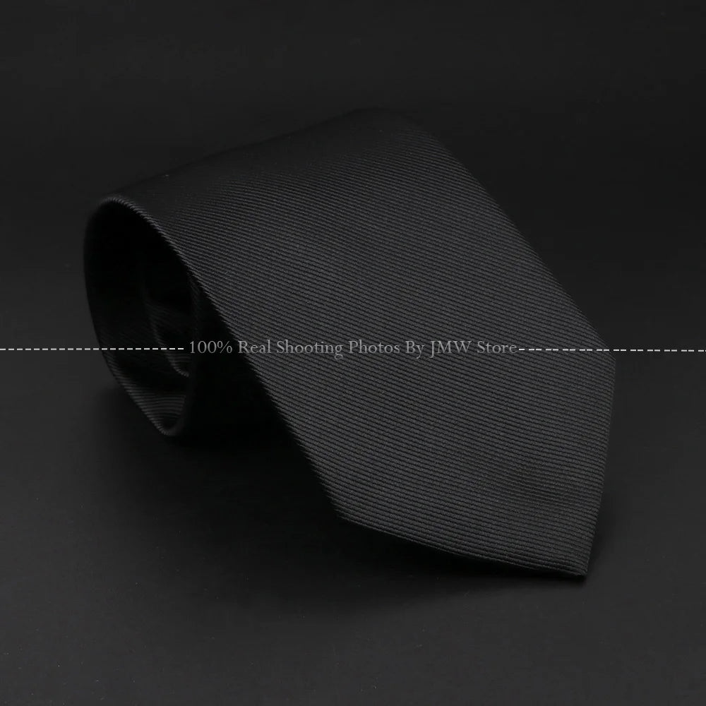 New Design Wedding Men Tie Black Solid Striped Paisley Flower Neckties Men Business Dropshipping Groom Collar Accessories Gift