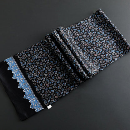 Double Silk Crepe Satin Scarf