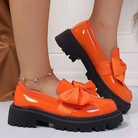 Bow-Tie Loafer Shoes
