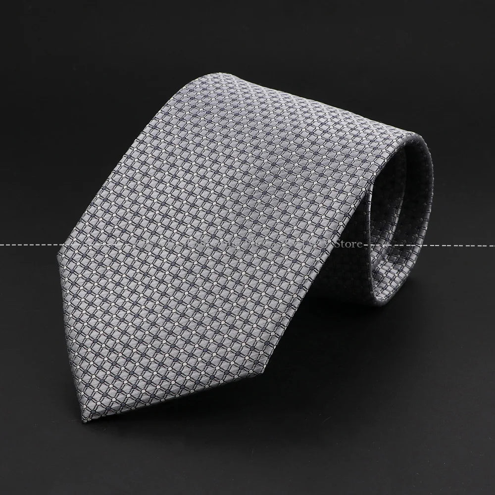 New Design Wedding Men Tie Grey Solid Striped Paisley Flower Neckties Men Business Dropshipping Groom Collar Accessories Gift