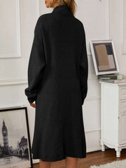 v-neck-cami-dress-and-open-front-cardigan-sweater-set