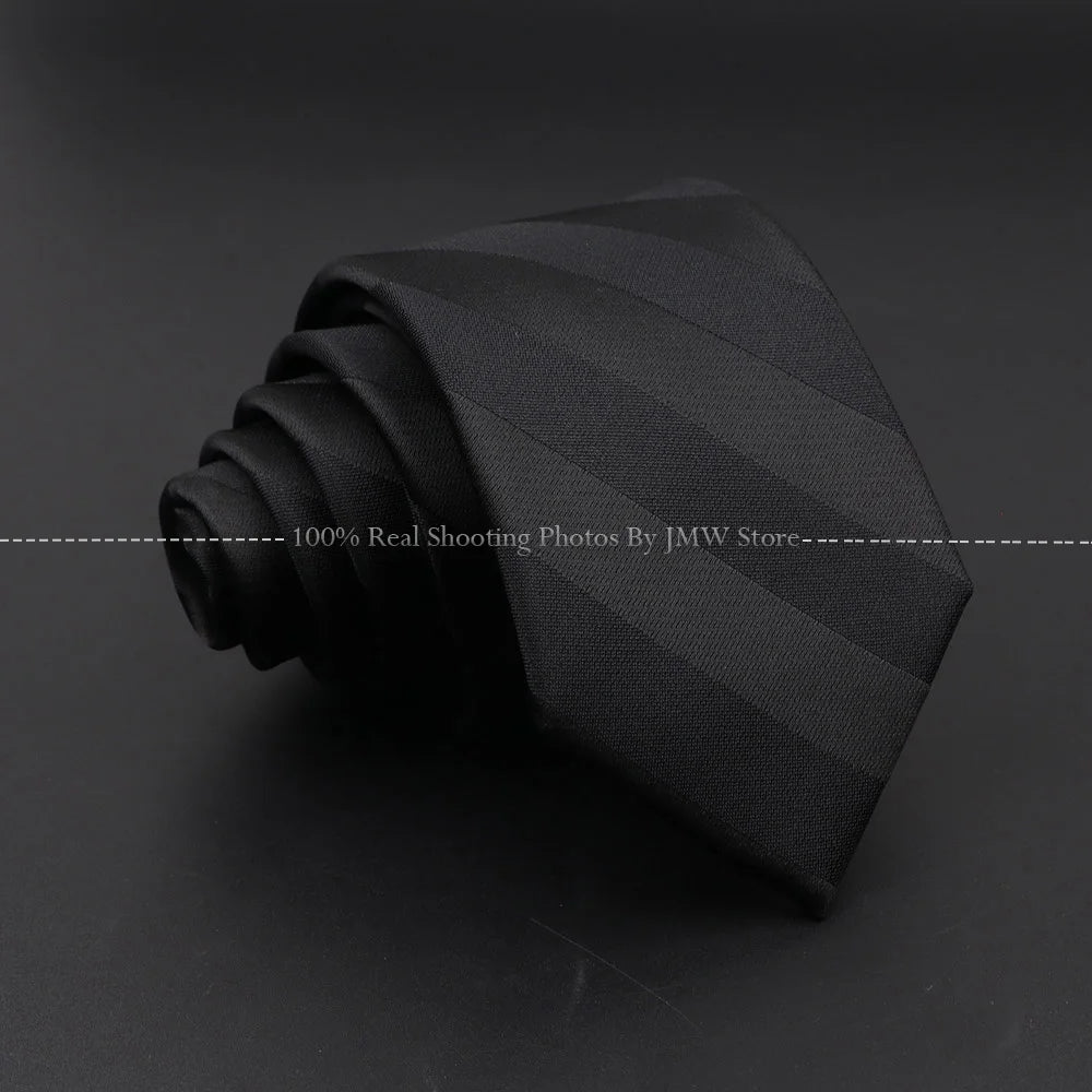 New Design Wedding Men Tie Black Solid Striped Paisley Flower Neckties Men Business Dropshipping Groom Collar Accessories Gift