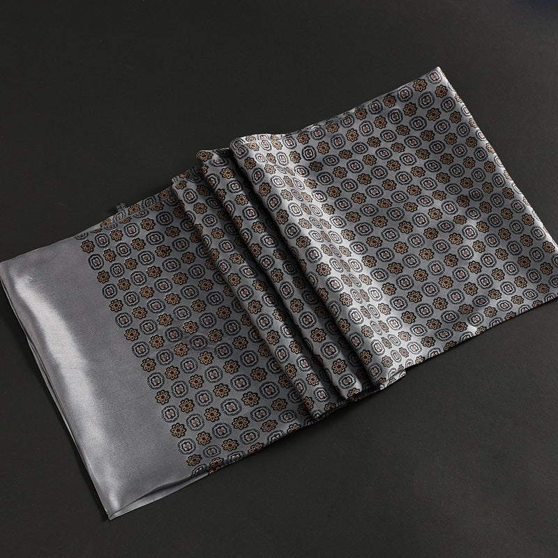 Double Silk Crepe Satin Scarf