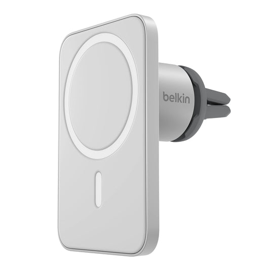 Belkin MagSafe Vent Mount Pro - MagSafe Phone Mount for Car, Magnetic Phone Holder Compatible with iPhone 17, 16, 15, Series, 14 Series, Pixel 10, and More - Gray