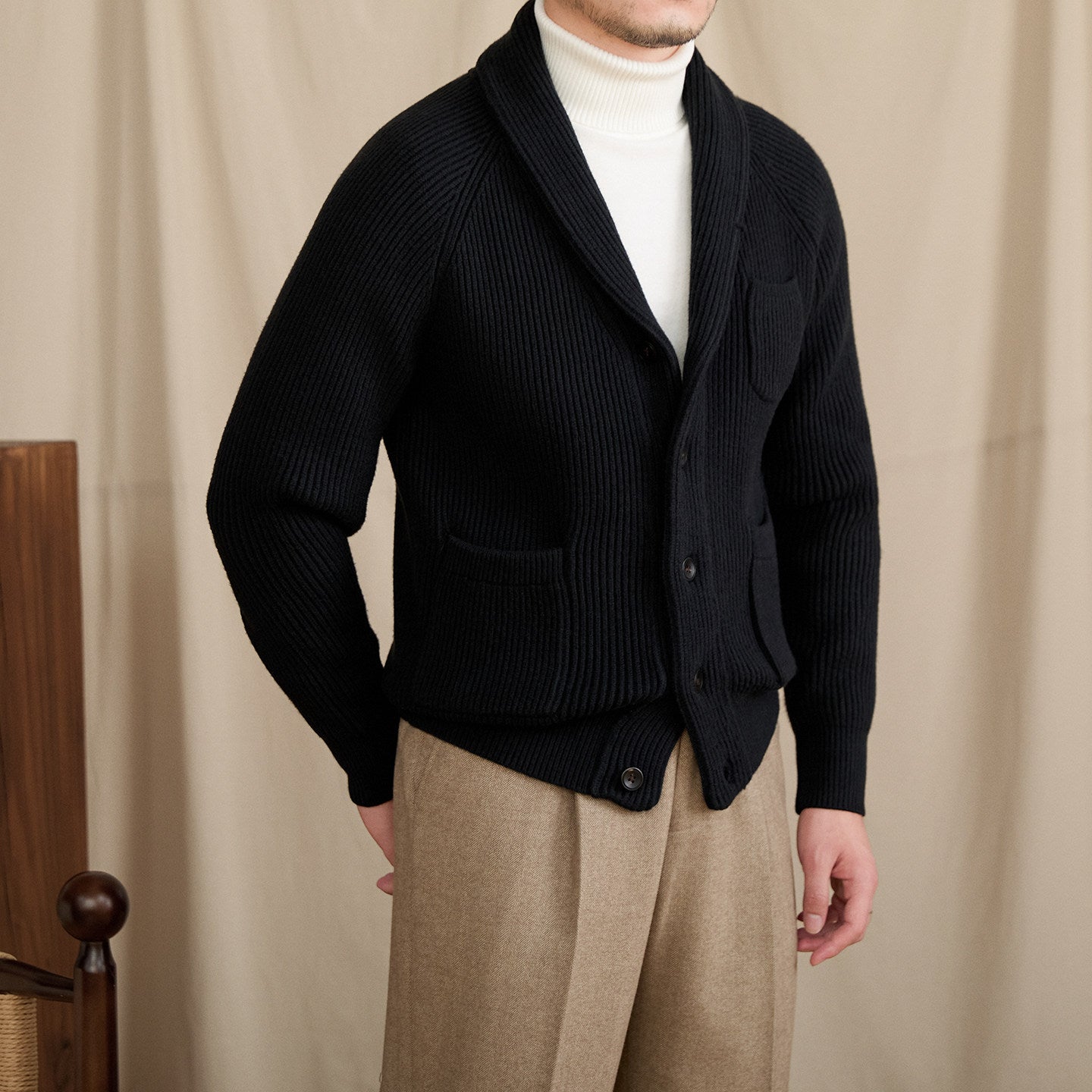 Versatile Knitted Cardigan Coat