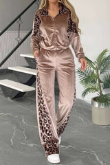 full-size-collared-neck-leopard-zip-up-top