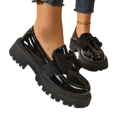 Bow-Tie Loafer Shoes