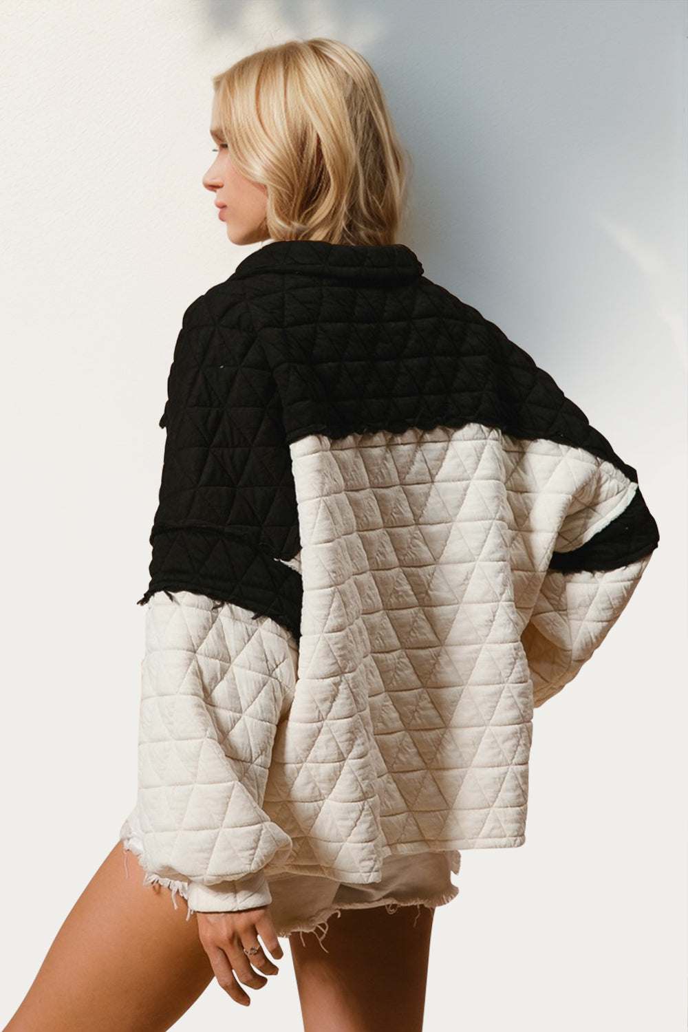 quilted Sweatshirt