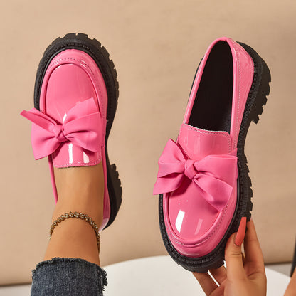 Bow-Tie Loafer Shoes