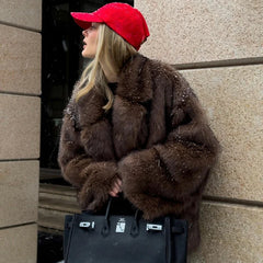 Coat Neo Mint 2024 Winter Women Thick Warm Outer Fluffy Faux  Jacket
